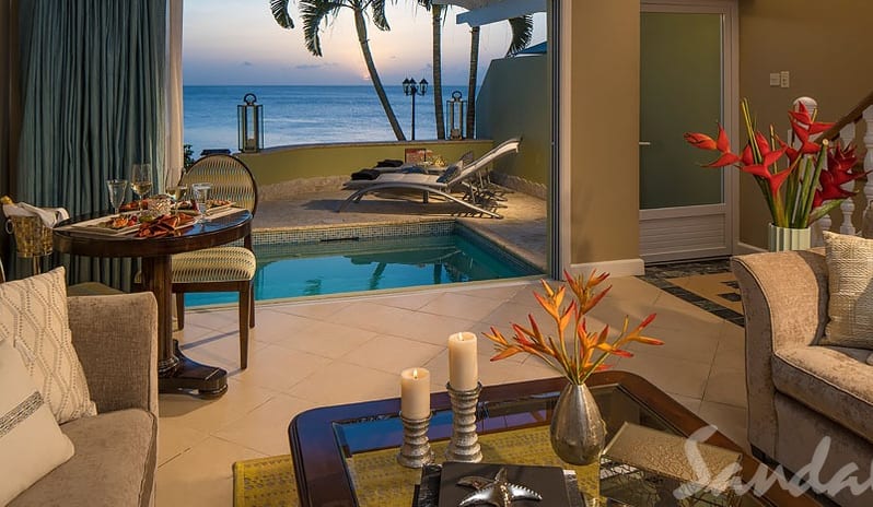 Sunset Bluff Oceanfront Two Story One Bedroom Butler Villa Suite with Private Pool - BP (7)